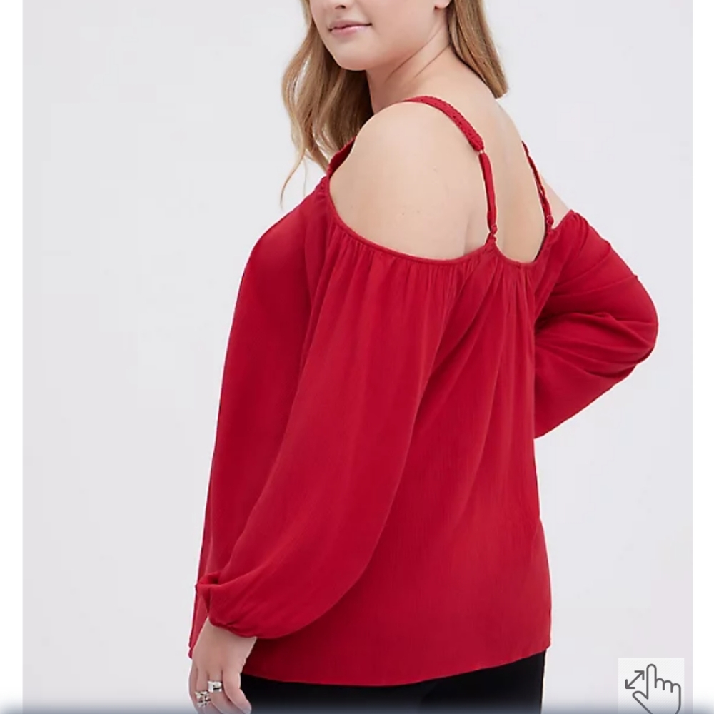Cold Shoulder Blouse - Picture 2 of 2